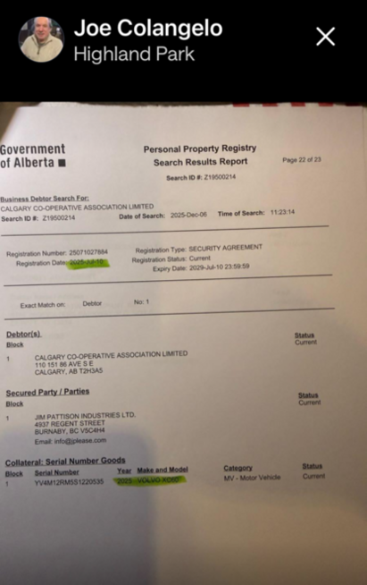 joe Colangelo Fraud Calgary co-op nextdoor